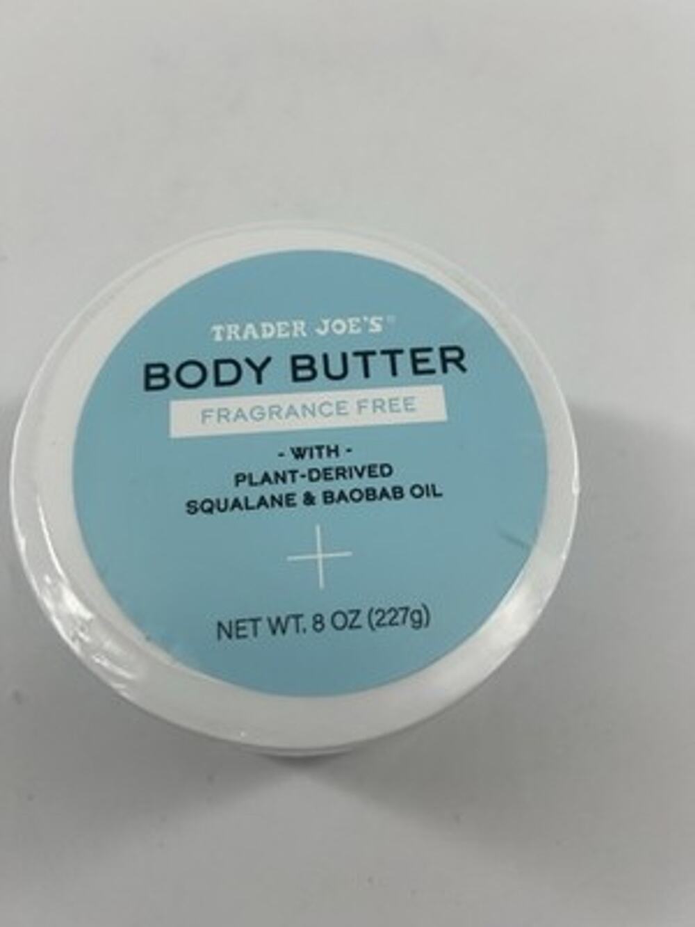 Trader Joe's Fragrance Free Body Butter Plant Derived .8oz Lotion New Sealed